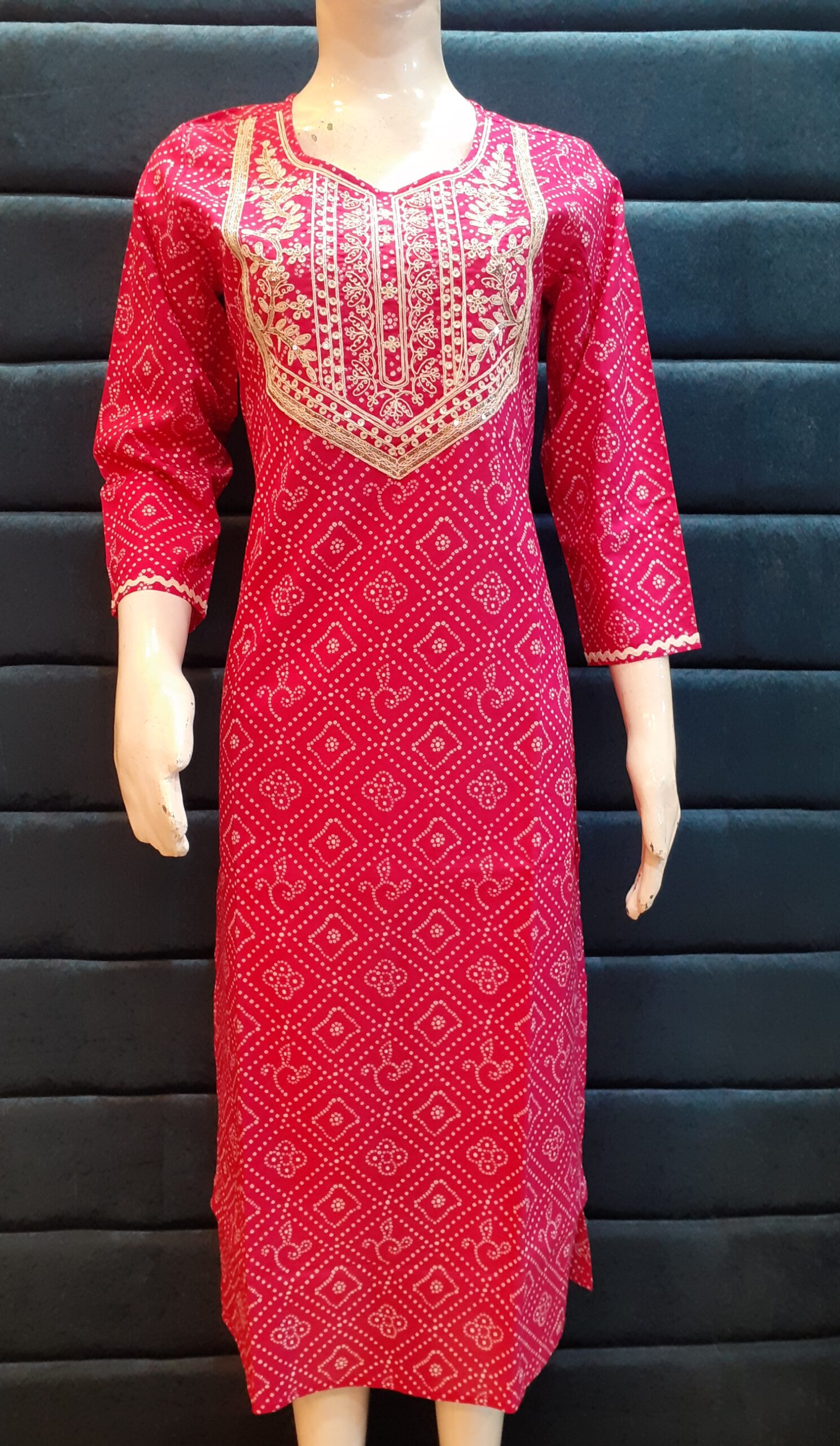 Bandhini Print Kurti