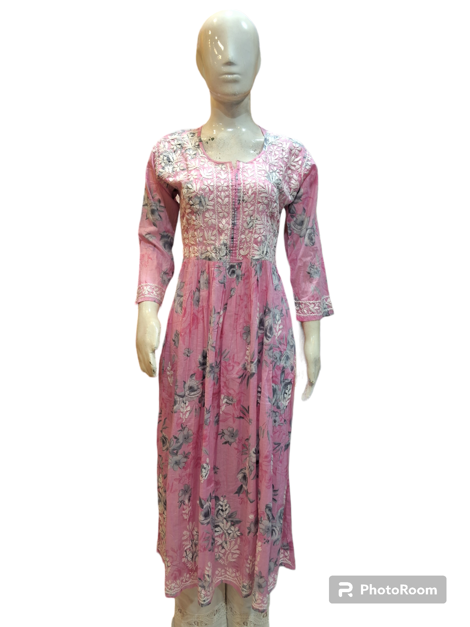 A-Line Lucknowi kurti