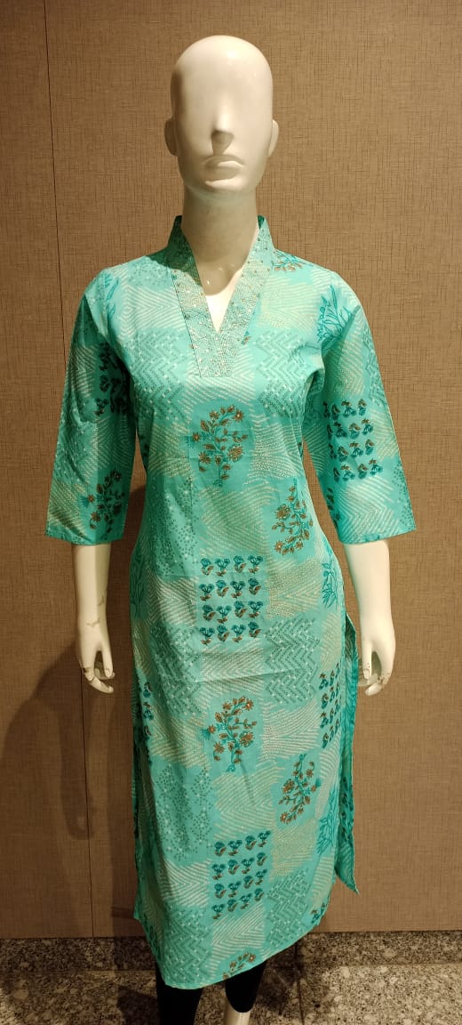 Cotton Straight Kurti